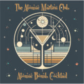 De Atomic Martini Club Atomic Bomb Cocktail Sticker (Voorkant)