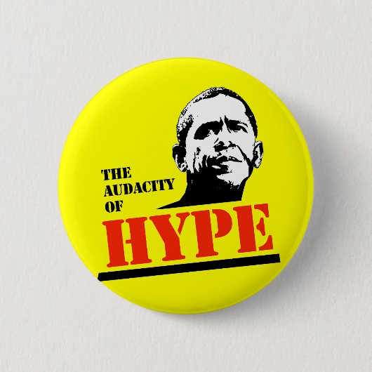 DE AUDACITEIT VAN HYPE RONDE BUTTON 5,7 CM (Voorkant)