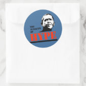 DE AUDACITEIT VAN HYPE RONDE STICKER (Tas)