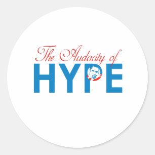 DE AUDACITEIT VAN HYPE RONDE STICKER