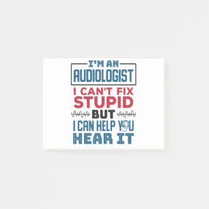 De audioloog kan niet onstuimig bevestigen helpen  post-it® notes