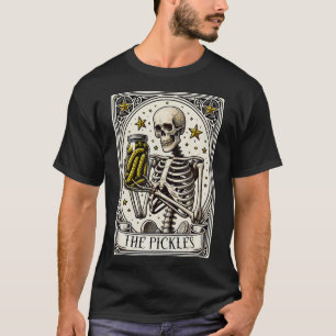 De augurken Tarot Kaart Skeleton Canning Seizoen G T-shirt