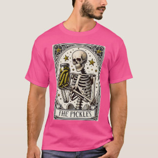 De augurken Tarot Kaart Skeleton Canning Seizoen G T-shirt