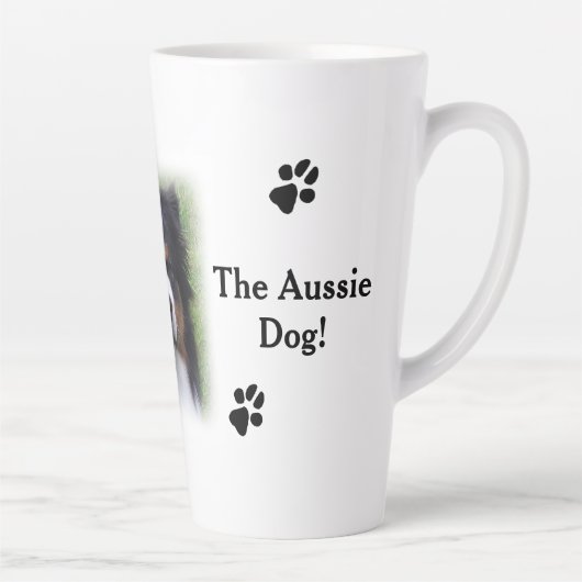 De Aussie Dog Latte Mok (Rechts)