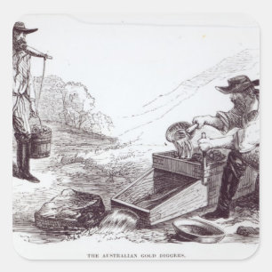 De Australische Gold Diggers Vierkante Sticker