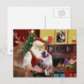 De Australische herder van de kerstman (Merle) Feestdagenkaart (Voorkant / Achterkant)