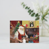 De Australische herder van de Kerstman (tri) Feestdagenkaart (Staand voorkant)