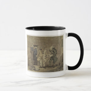 De auteur en zijn uitgever, 1784 (grijze was en mok