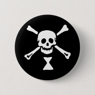 De authentieke piratenvlag van Emanuel Wynne Ronde Button 5,7 Cm