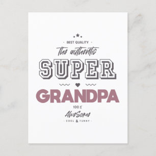 De authentieke super opa briefkaart
