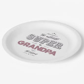 De authentieke superopa papieren bordje (Gekanteld)