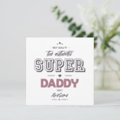 De authentieke superpapa kaart (Staand voorkant)