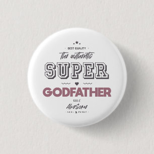De authentieke superpeetvader ronde button 3,2 cm