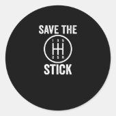 De auto afstemmen Sparen de Stick Ronde Sticker (Voorkant)