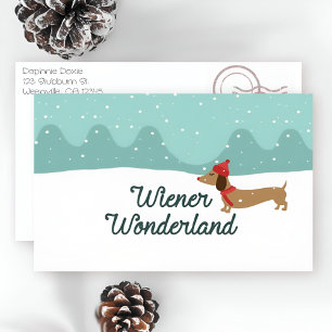 De Auto van de Groet van Kerstmis van de Tekkel Feestdagen Kaart