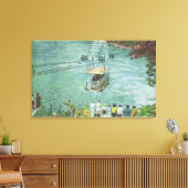 De auto van de Kabel die de Whirlpool kruist Canvas Afdruk (Insitu (Woonkamer))