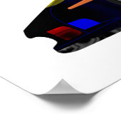 De auto van de Politie van het concept - voeg uw e Poster (Hoek)