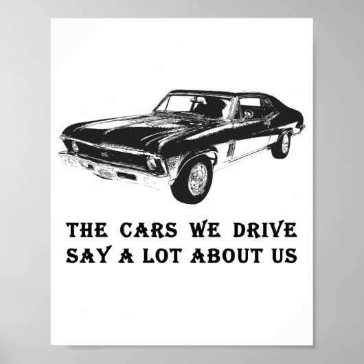 De auto's die we rijden zeggen veel over ons poster (Voorkant)