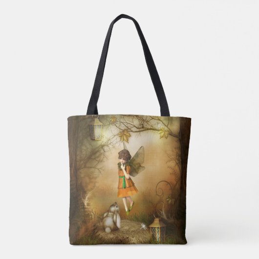 De Autumn Fairy All-Over-Print Canvas tas (Achterkant)