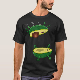De avocado springkawaii-vruchten t-shirt
