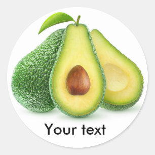 De avocadovruchten van de besnoeiing ronde sticker