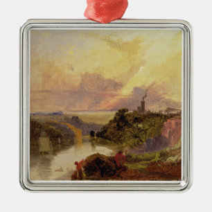De Avon Gorge op Sunset (olie op papier) Metalen Ornament