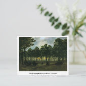 De avond door Caspar David Friedrich Briefkaart (Staand voorkant)