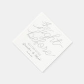 De avond voor bruiloft repetitie servetten bruilof (Hoek)