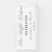 De avond voor bruiloft repetitie servetten spandoek (Verticaal)