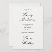 De avond voor de huwelijksuitnodiging (Achterkant)