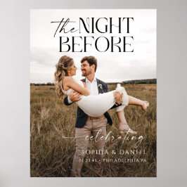 De avond voor de repetitie diner poster om te kade