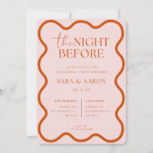 De avond voor de repetitie uitnodiging (Voorkant)