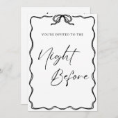 De avond voor de uitnodiging (Voorkant / Achterkant)