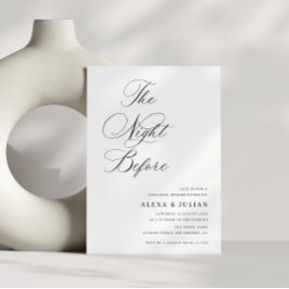 De avond voor het Black Calligraphy repetitie dine Kaart