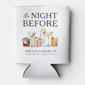 De avond voor het proefhuwelijksdiner blikjeskoeler (Voorkant)