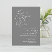 De avond voor het romantische bruiloft repetitie d kaart (Staand voorkant)