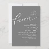 De avond voor het romantische bruiloft repetitie d kaart (Voorkant)