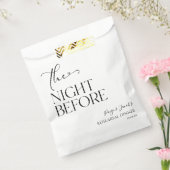 De avond voor minimale bruiloft repetitie diner bedankzakje (Gezegeld)