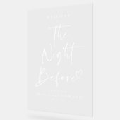 De avond voor repetitie diner transparant bord (Hoek)