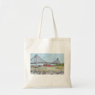 De avondwandeling door de Verrazano-brug Tote Bag