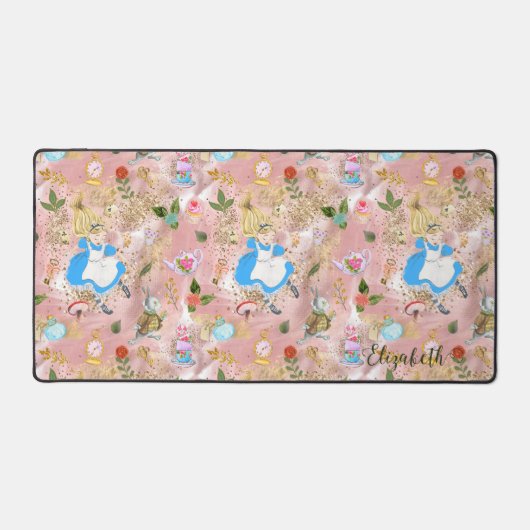 De avonturen van Alice in Wonderland Glitter Name Bureaumat (Voorkant)