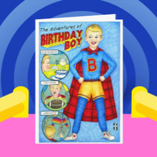 De avonturen van Birthday Boy Kaart