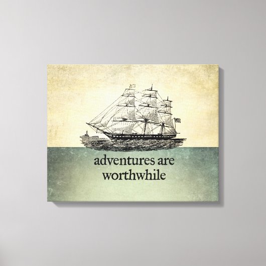 De avonturen zijn Worthwhile Canvas Afdruk (Voorkant)