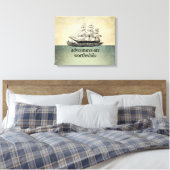 De avonturen zijn Worthwhile Canvas Afdruk (Insitu (Slaapkamer))
