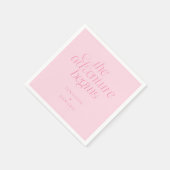 De Avontuur Begint Roze Moderne Typografie Servet (Hoek)