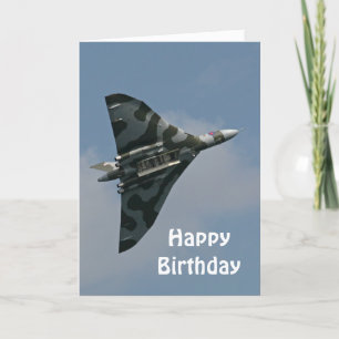 De Avro Vulcan Happy Birthday Kaart