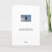 De Avro Vulcan Happy Birthday Kaart (Achterkant)