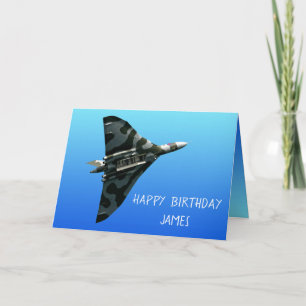 De Avro Vulcan Happy Birthday op maat Kaart