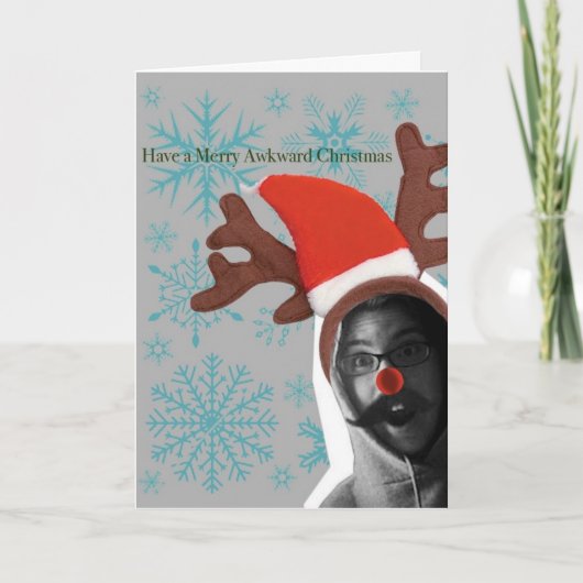 De Awkward-kerstkaart Feestdagen Kaart (Voorkant)