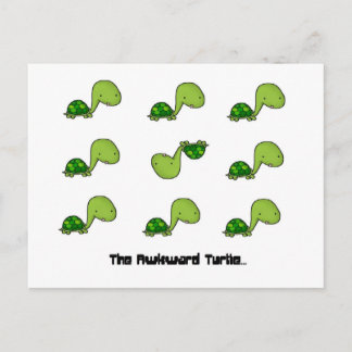 De Awkward Turtle Briefkaart